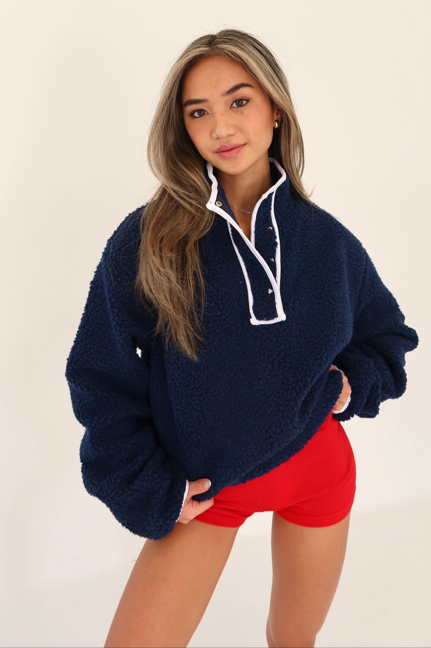 Holiday Navy Fleece